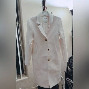 Abercrombie & Fitch Cream Trench Coat